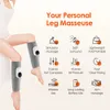 Foot Massager Electric Air Pressure Calf with Heating Blood Circulation Vibration Leg Presotherapy Machine Pain Relief 231202