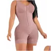 Cinto de emagrecimento Mulheres Shapewear 3-Breast Bra Shaper Lace Shorts Bodyshaper Butt Lifter Fl Body Cintura Trainer Fajas Colomb Drop Delivery Dhfkb