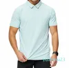 Lu Outdoor Mens Sport Polo Shirt Mens Szybki suchy pot w krótkich polo Top Men WroKout krótkie rękawie LL