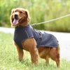 Abbigliamento per cani Gilet impermeabile Abbigliamento invernale Caldo imbottito Design riflettente Cappotto per animali Facile da indossare Fibbia Fascia elastica Mantello grande Vestiti