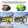 Óculos de esqui profissional magnético masculino feminino 2s lente de substituição rápida e caso proteção uv400 antifog snowboard óculos 231202