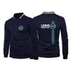 Sweats à capuche pour hommes 2023/2024 Nouveau F1 Formula One Racing Team Sweatshirts Pilote Lewis Hamilton Digital 44 Imprimé de haute qualité en peluche Zip Col montant Veste Hommes Stree Dkuh