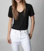 24SS Zadig Voltaire Trend moda designerka T Shirt Cotton Class