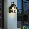 Wall Lamp Outdoor Garden Sconce Exterior Light Fixture Retro Antique Lantern