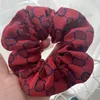 7 Color Plaid Headdress Jacquard Letter Hair Bands Trendy Casual Ponytail Holder Hairs Ties High Quality Scrunchies Headwear253M