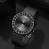Zegarek luksusowe i modne męskie Water Ghost Watch Business Waterproof Calendar Duży wybierany stalowy kwarc dla kochanków