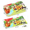 Puzzles Wholesale 60 Pieces Wooden Puzzle Brain Iron Box For Children Cartoon Animal Vehicle Wood Jigsaw Baby Educational Toy Kids C Dhpxq