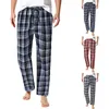 Erkekler Sweetwear Pantolon Homewear Ekose Erkek Pijama Lounge Nightwear büyük boy uzun uyku dipleri tüm martı ödünç pantolon giysi mevsimleri