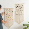 Tapestries Macrame Hanging Tapestry Dream Counters أوراق نمط يدوية منسوجة بوهو جدار الفن ديكور لزخارف غرفة النوم الشقة