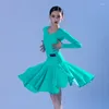 Abbigliamento da palco Concorso per ragazze di danza latina Uniforme di classificazione professionale per bambini prescritta