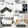 Mattor 2023 Fashion Simple Planet Print Waterproof Kitchen Mat Floor Mattan Hushåll Dörr Modern Heminredning 2 Set