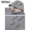 Heren Hoodies Sweatshirts TACVASEN Dikker Fleece Hoodies Mannen Lente Winter Casual Hoodie Sweatshirts Kapmantel Mannelijke Oversized Trui Herenkleding 231201