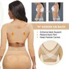 Arm Shaper Women Arm Shapers Soft Intimates Daily Underwear Body Shaper Long Sleeves Front Entry Push Up Wire-Free Sports Bra with Hooks 231202