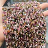 Pierres précieuses en vrac 15 "pouces 4-6mm perles de gravier de tourmaline colorées naturelles pierre de cristal de puce de forme libre irrégulière pour la fabrication de bijoux bracelet