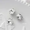 Tırnak Sanat Dekorasyonları 100 PC Kar-Flake Yavru Tırnak Sanatı Kristal Rhinestone DIY Noel Grue 12mm Yüksek Kalite Açık K9 Cam Rhinestone Tırnak 231202