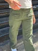 Женские брюки винтажные повседневные зеленые женские весенние однотонные регулируемые эластичные брюки с высокой талией, прямые ретро уличные брюки Y2k 231201
