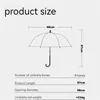 Guarda-chuvas Long Handle Jellyfish Guarda-chuva Automático Transparente Gradiente Único Beach Parasol Plástico Unisex Guarda Chuva Rain Gear