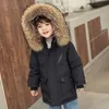 Пуховое пальто для детей, зимнее пальто с капюшоном, толстая теплая куртка 80, белая утка, одежда для мальчиков, детская парка, верхняя одежда, зимний комбинезон, 212 лет 231202