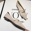 Dress Shoes Low Heel Elegant Black For Woman 2023 Office Pearl Women's Summer Footwear Casual With Social Chic Wholesale