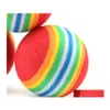 Giocattoli per cani Mastica Diametro Giocattolo per animali domestici 35 mm Interessante e gatto Super carino Arcobaleno Palla Cartoon Peluche 186 S2 Consegna a goccia Giardino di casa Su Dhjoa