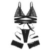 Bh Sets Kriskras Strappy Porno Sexy Lingerie Vrouwen Plus Size Kanten Beenring G-string Bh Set Exotische Ondergoed Lingerine Outfit