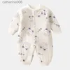Giyim Setleri Bebek Kız Giysileri Yenidoğan% 100 Pamuklu Uzun Kollu Bodysuits Yeni doğmuş Babyl231202 için tek parça örgü tulumlar