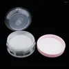 Makeup borstar plast rosa rodnad ögonskugga container fodral med sifter 10g