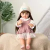 Lalki 55 cm 22 cali Reborn Baby Doll Pełna silikonowa winyl realistyczna żyła życiem prawdziwy maluch dla dziewcząt prezent 231202