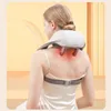 Foot Care 5D Kneading Shiatsu Massage Shawl Chiropractic Back Massager for Neck Shoulder Pain Relief Heating Massageador Massagem 231202