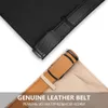 Bälten DOOPAI MULTIColor äkta lädermän Bälten Fashion Business Automatiska spännband Ratchet Cow Leather Waistband 3,5 cm Bredd 231201