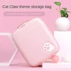 Bag arrangör HeyStop Travel Bärande täckning Hard Shell Child Mother för Nintendo Switch NS NX Cat Claw Theme 231201