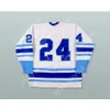 GDSIR Custom Glen Irwin 24 Wha 1977-78 Houston Eros Home Hockey Jersey Nuovo Top E-M-L-XL-XXL-3XL-4XL-5xl-6XL