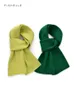 Scarves Green Wool Small Scarf Women's Winter Warm Wool Scarves Solid Color Adults Kids Year Christmas Gift 231201