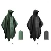 Regenmäntel Regenponcho mit Tasche Regenmantel Multifunktionale 3-in-1-Jacke Damen
