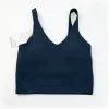 Aktywna bieliźnia lu u back joga topy z czołgami gym ubrania kobiety swobodne bieganie nago ciasne sport