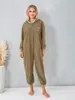 Kvinnors sömnkläder Kvinnors juldräkter Cosplay Pyjama för vuxen pepparkaksdräkt Y231201