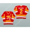 Personnalisé 1976-77 WHA MINNESOTA FIGHTING SAINTS BILL BUTTERS 2 JERSEY DE HOCKEY NOUVEAU Top cousu S-M-L-XL-XXL-3XL-4XL-5XL-6XL