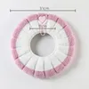 Toilet Seat Covers Handle Warmer Cover Accessory Closestool Winter Bathroom Cushion Mat Washable With Pad Soft 1pcs Warm Thicker