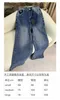 Marque de créateurs de jeans pour femmesJeans pour femmes haut de gamme pour l'automne et l'hiver 2023, nouveaux pantalons larges en denim slim taille haute à la mode pour femmes en Europe XIHD