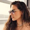 Sunglasses Fashion Gold Tortoise Print Designer Women NZ Pilot Gradient Sun Glasses Lady Summer Eyewear UV400