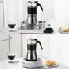 Coffee Pots 2 Persons Double Pot Glass Italian Machine Moka High Pressure ction Espresso Kettle Coffeeware Home 231201