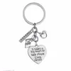 12pcs Metal Charms Keyring It Takes A Big Heart To Help Shape Little Minds Keychain BPPLE Ruler Abc Letters Teachers Key Chains Ri2791