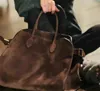 Margaux15 NYC Minimalist Style: The-style-R Soft Suede Tote | Genuine Leather Large Capacity handbag Spaciousness Chic Commuters Travel bag luxury Commuter Worker