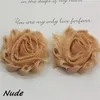 Hårtillbehör Gratis DHL 70Y 1,5 "Petite Shabby Chiffon Rose Flower for Girls Pannband Mini Kids