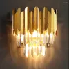 Wandlamp Modern Kristal Led Licht Uitblinker Goud Gang Schans Creatief Ontwerp Binnenverlichting Voor Thuis Slaapkamer Bedlampjes