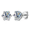 Stud Butterflykiss réel 1 CT D couleur boucles d'oreilles pour femmes de haute qualité 925 en argent Sterling bijoux de mariage étincelants 231201