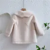 Jassen Kinderen Meisjes Jas Uitloper 2023 Zoet Nepbont Warm Plus Fluweel Dikker Winter Wollen Outdoor Fleece Kinderkleding 231202