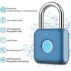 Key Lock Gray Door Locks Smart Padlock Electronic Fjärrkontroll Vattentät fingeravtryck med droppleveranssäkerhetsövervakning I OTSHG