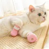 Gato trajes anti-risco pé sapatos silicone pet lavagem capa protetor ajustável suprimentos