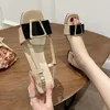 Sandaler beige/aprikos/vinröda färger 4,5 cm kvinnor av hög kvalitet Kvaliteter Sandalskor